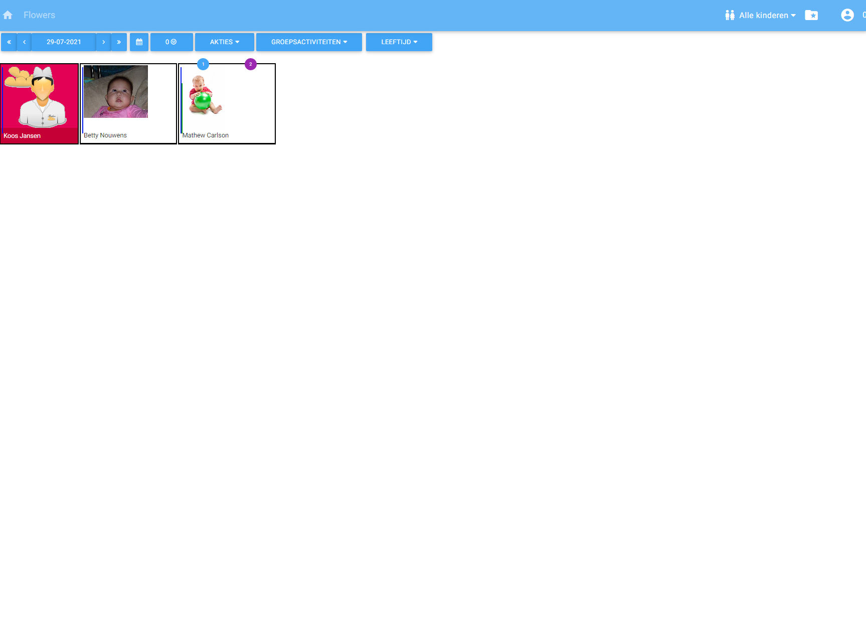 Alleen Vorig dag verslag